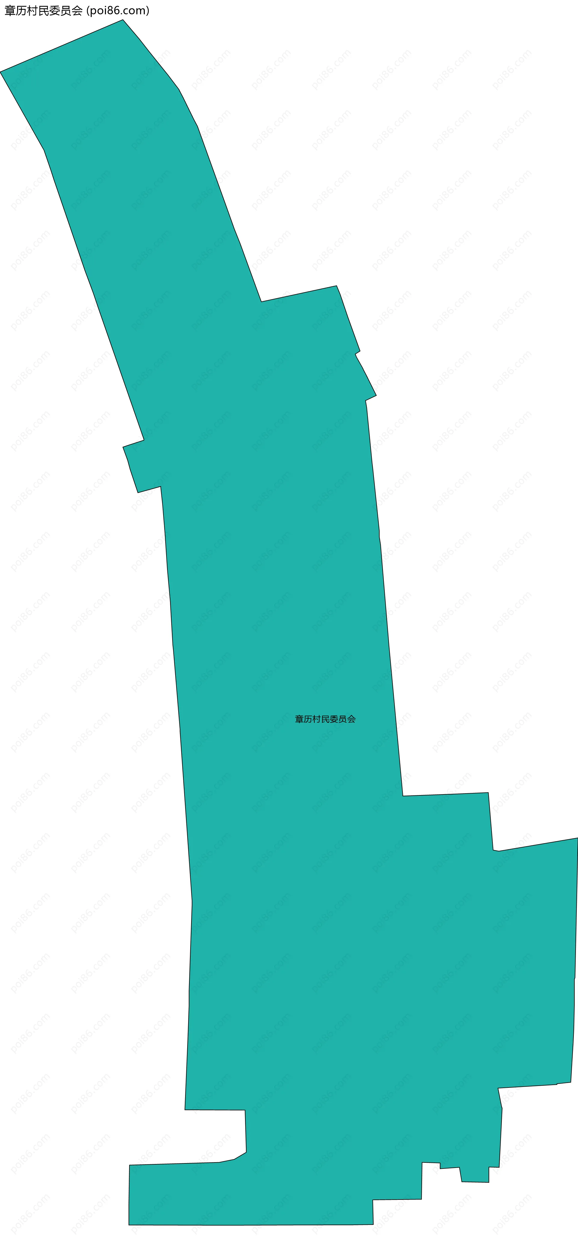 章历村民委员会边界地图