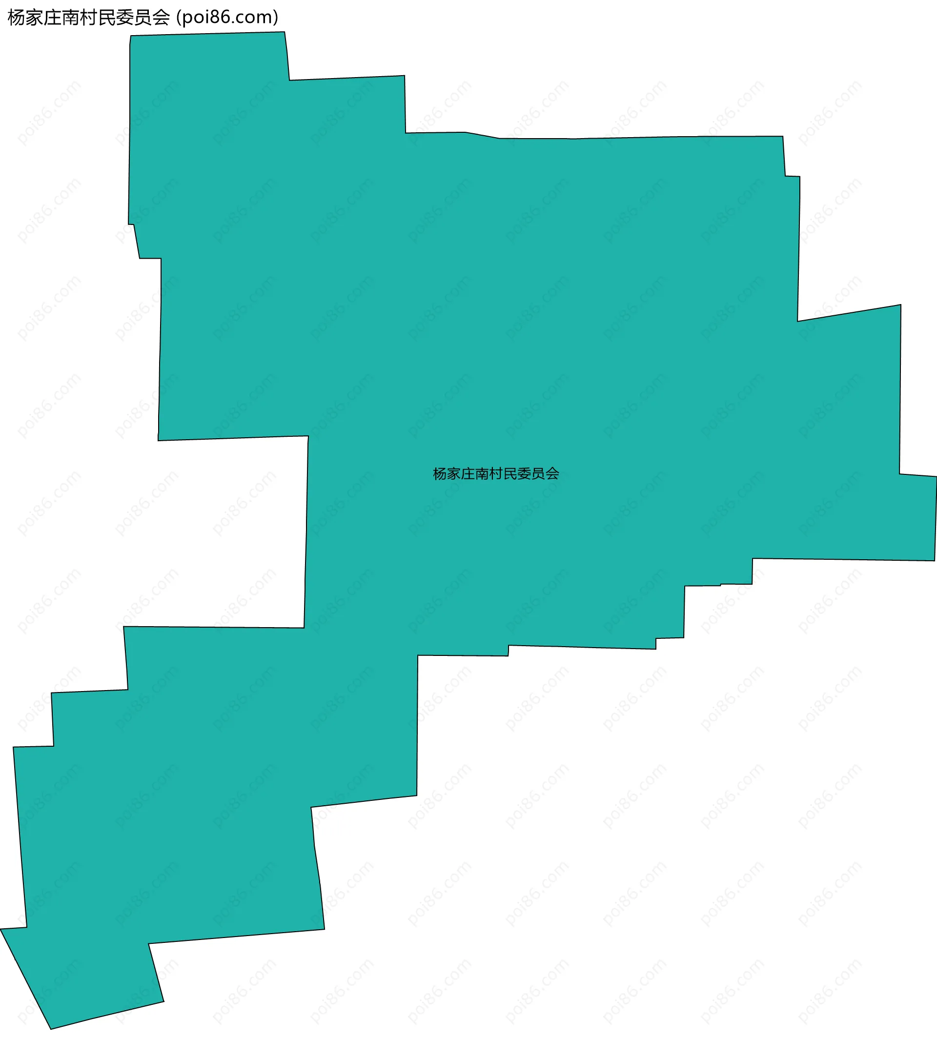 杨家庄南村民委员会边界地图