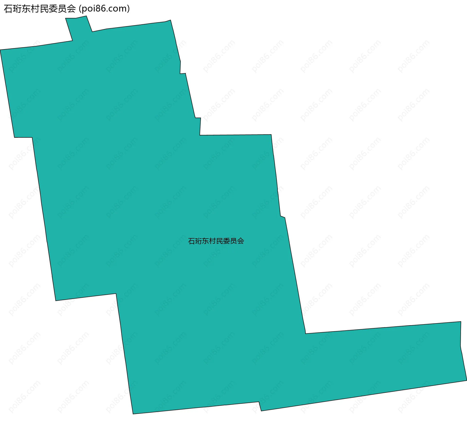石珩东村民委员会边界地图