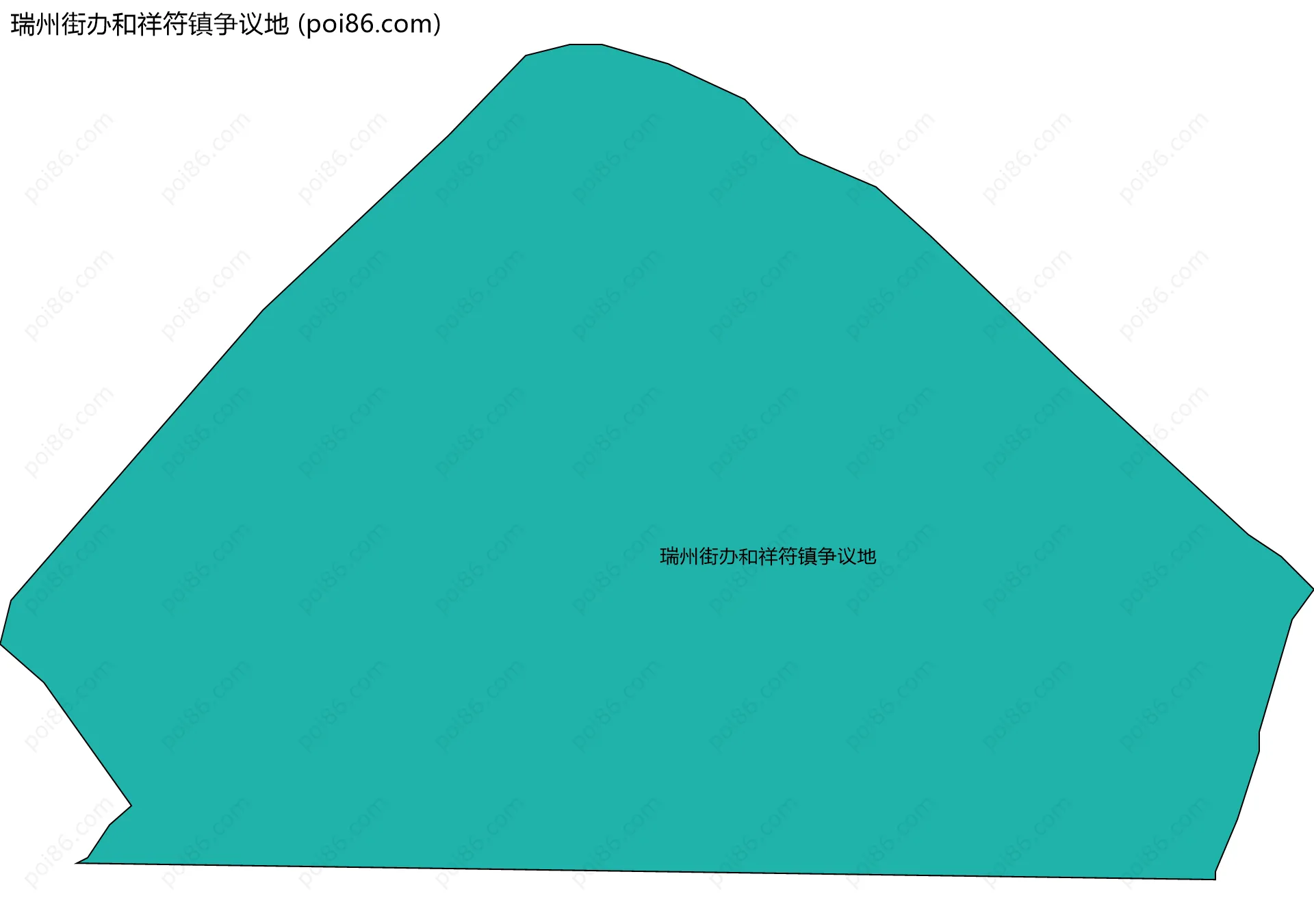 瑞州街办和祥符镇争议地边界地图