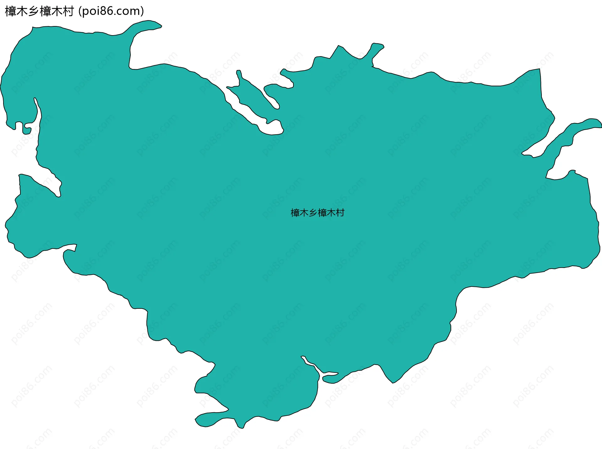 樟木乡樟木村边界地图
