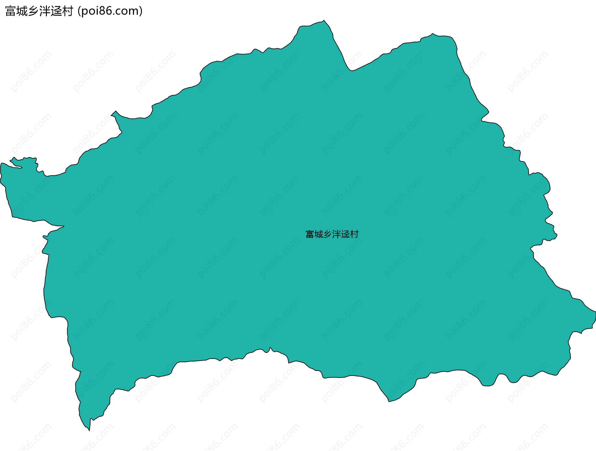 富城乡泮迳村边界地图