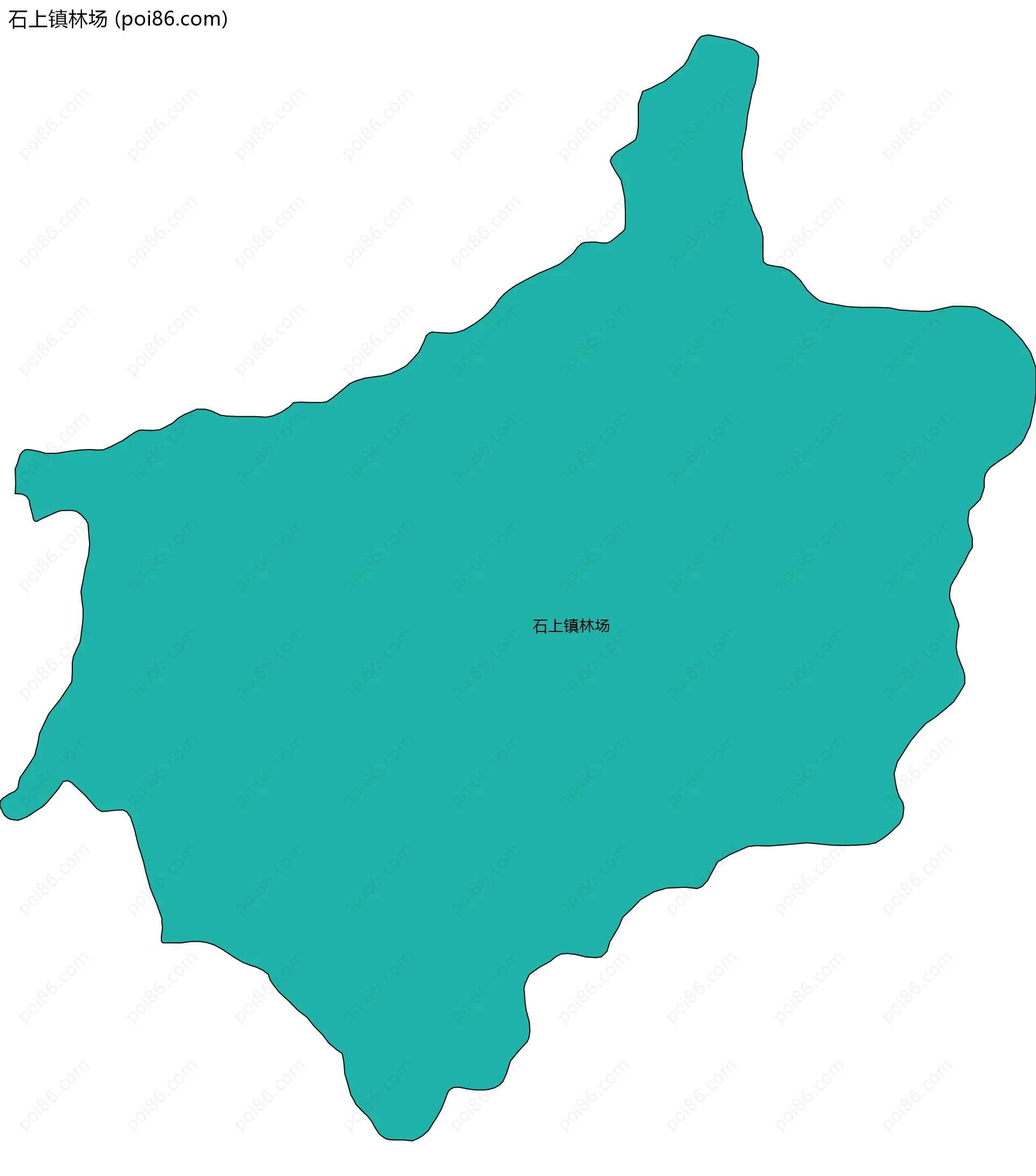 石上镇林场边界地图