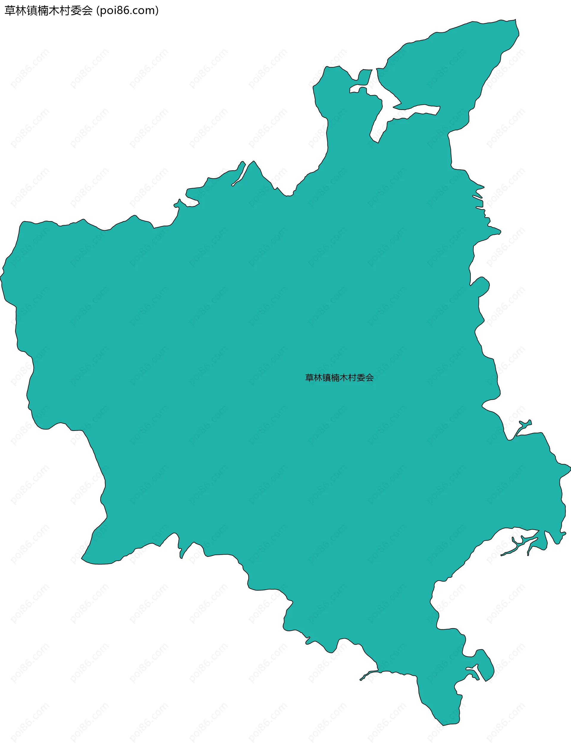 草林镇楠木村委会边界地图