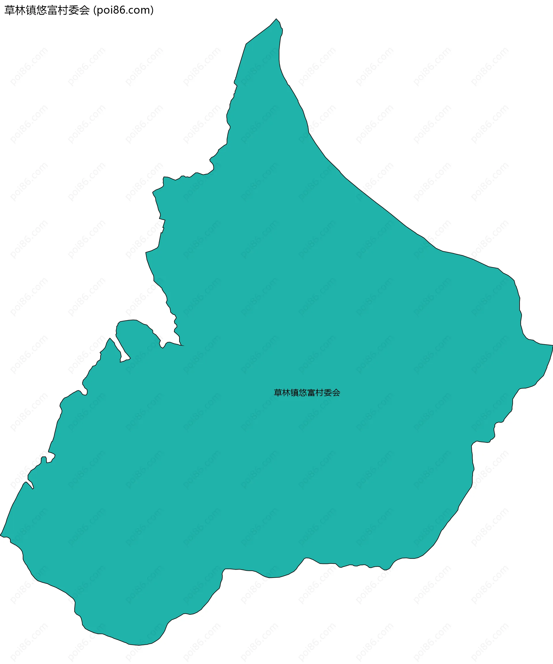 草林镇悠富村委会边界地图