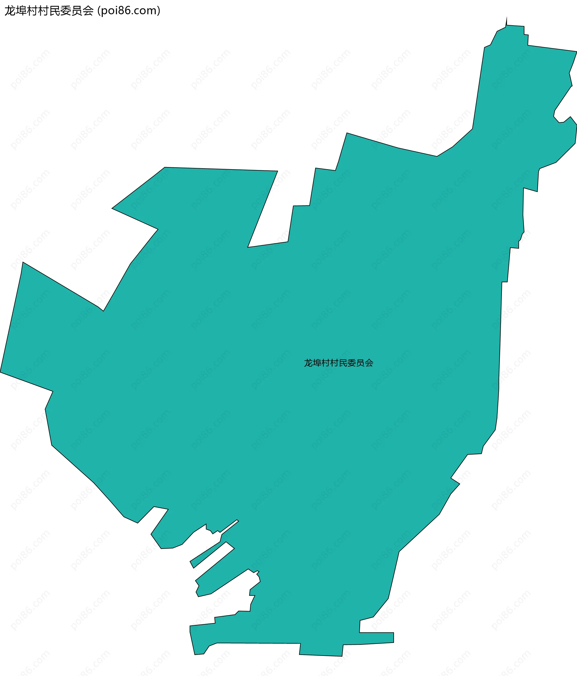 龙埠村村民委员会边界地图