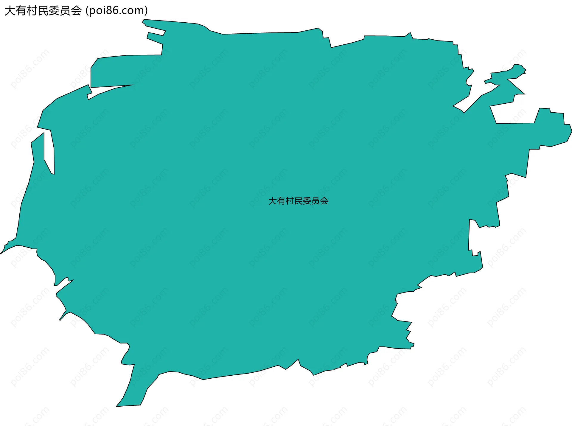 大有村民委员会边界地图