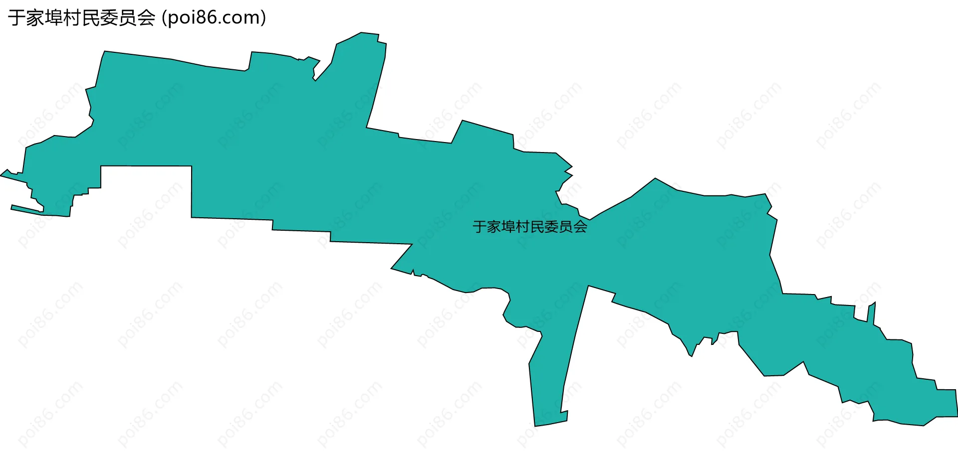 于家埠村民委员会边界地图