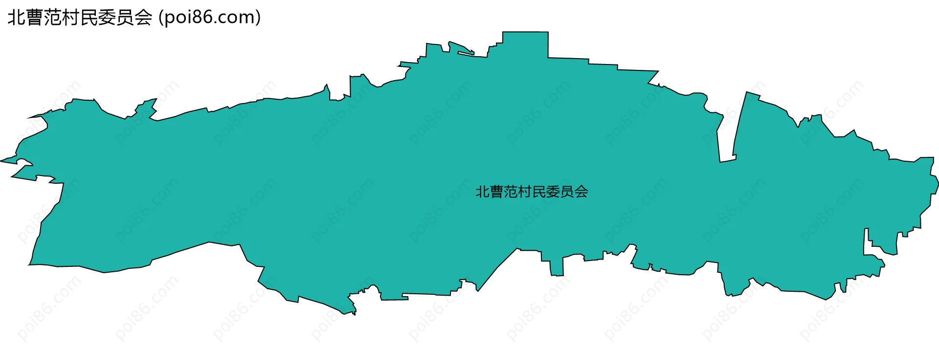 北曹范村民委员会边界地图