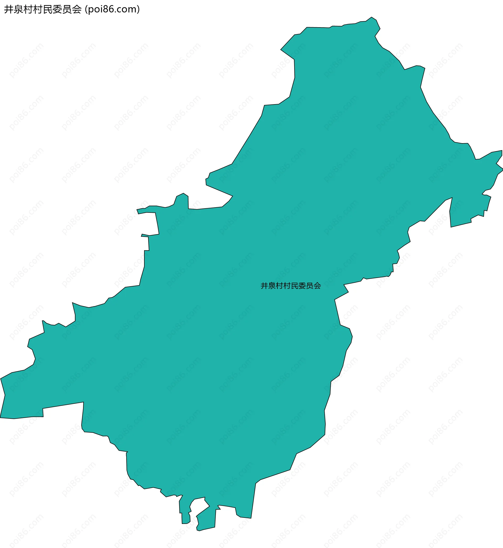 井泉村村民委员会边界地图