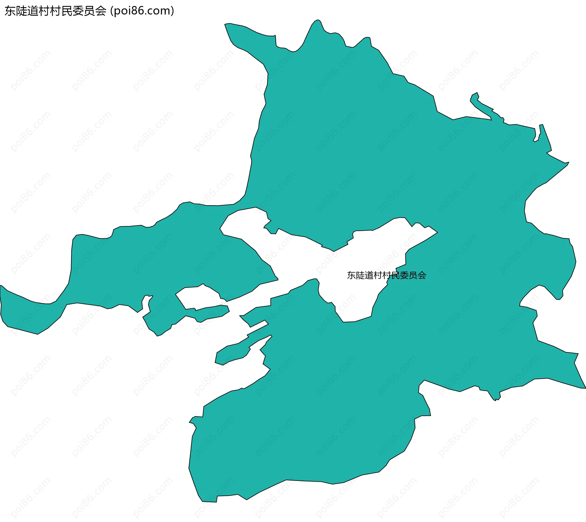 东陡道村村民委员会边界地图