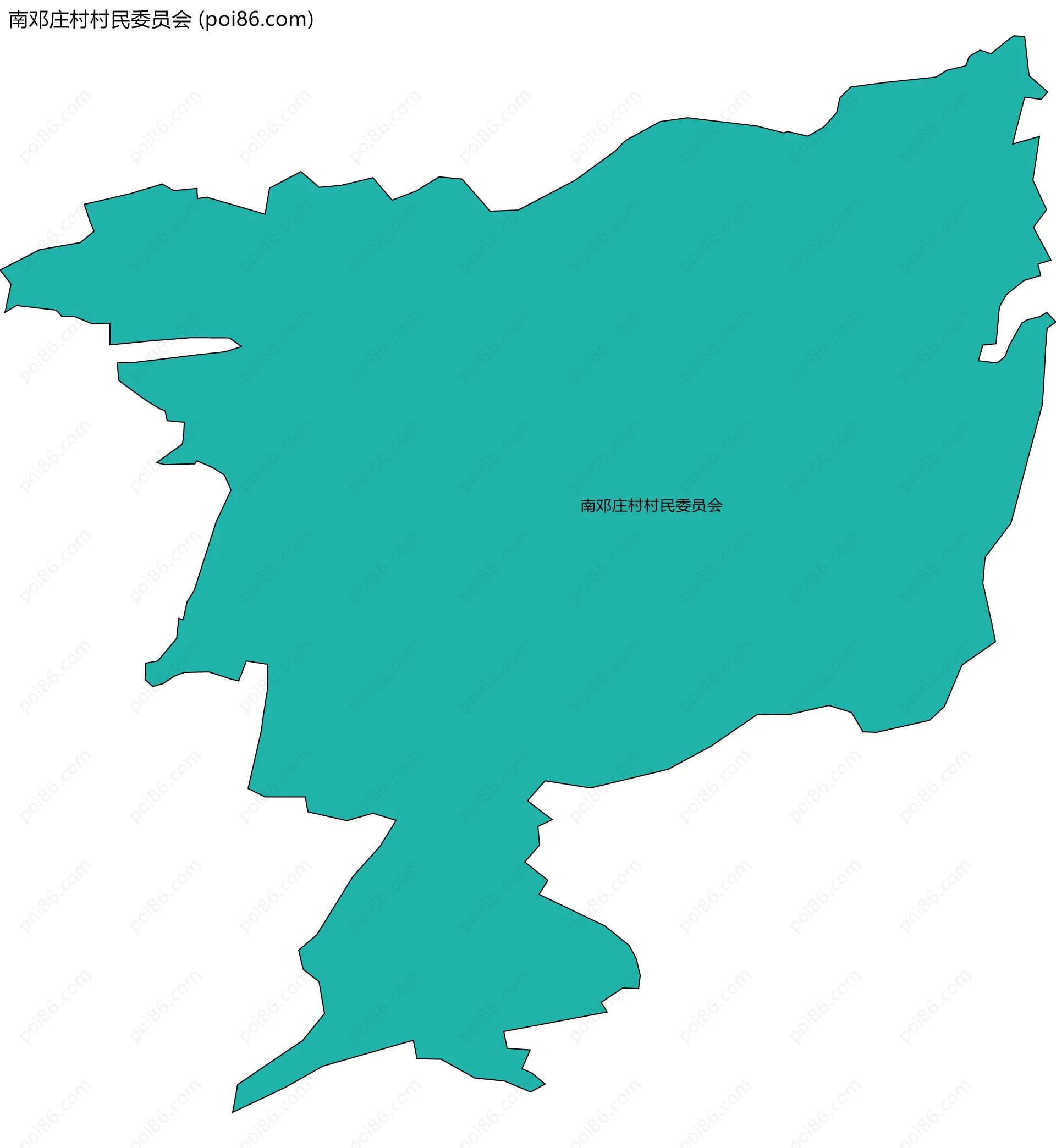 南邓庄村村民委员会边界地图