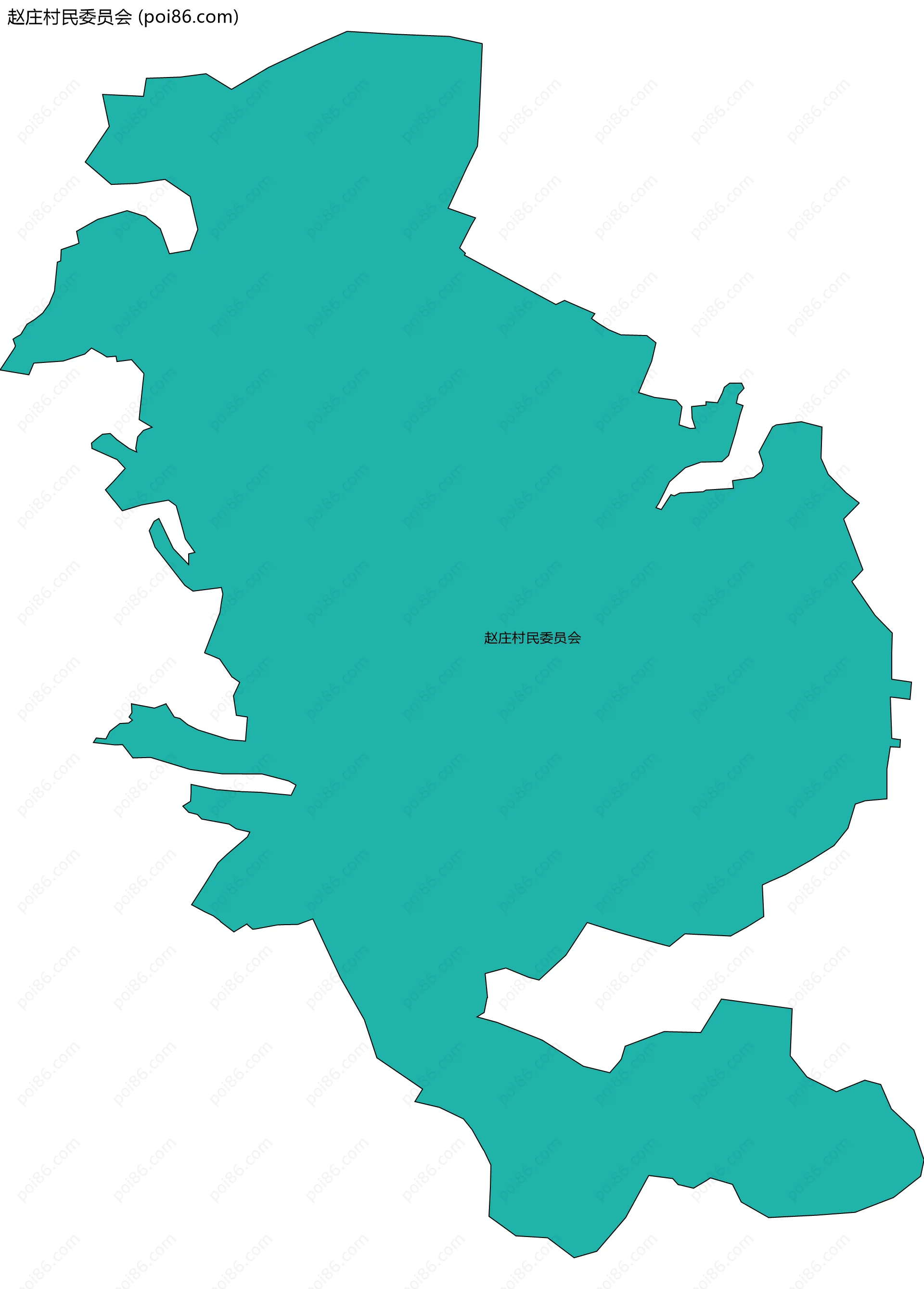 赵庄村民委员会边界地图