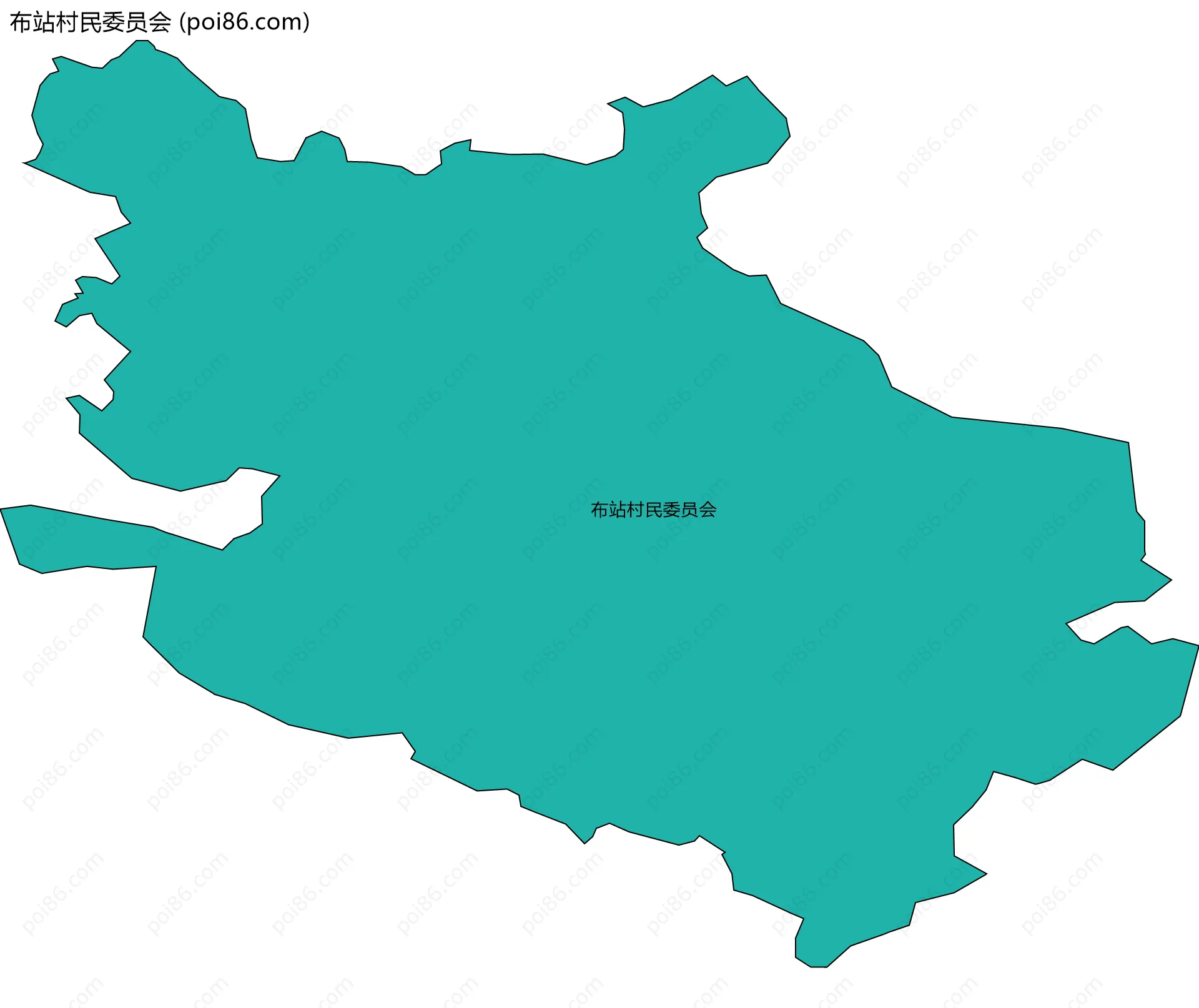 布站村民委员会边界地图