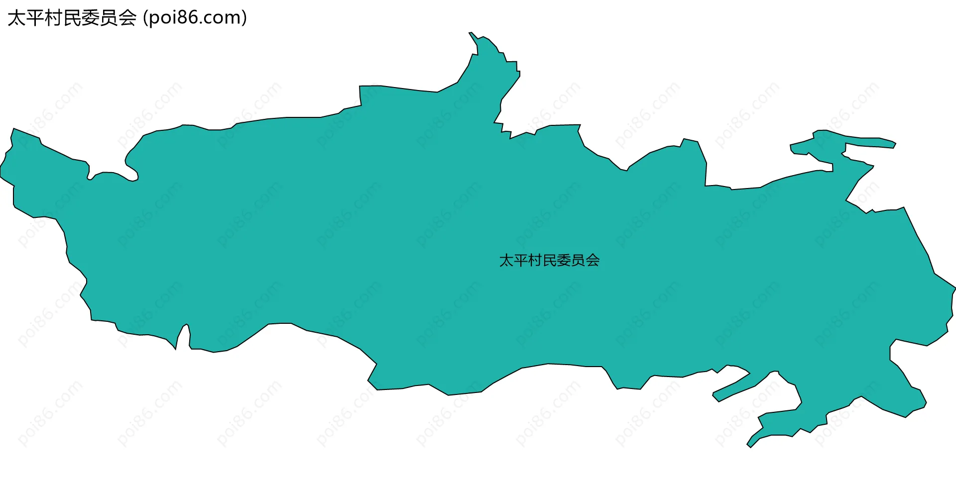 太平村民委员会边界地图