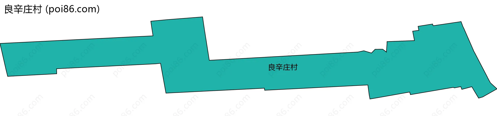 良辛庄村边界地图