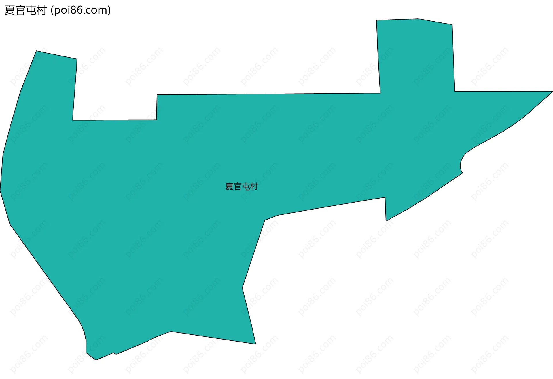 夏官屯村边界地图