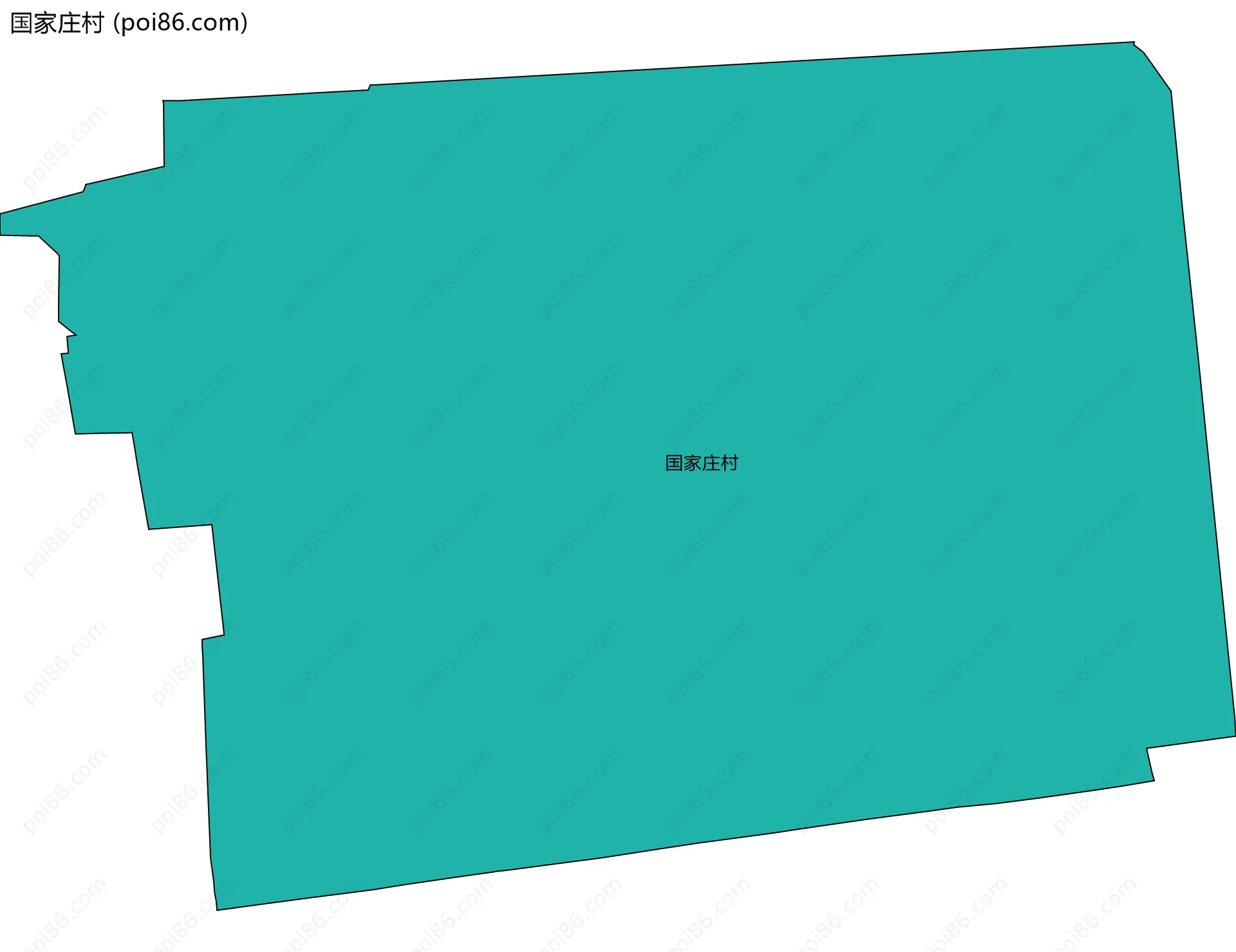 国家庄村边界地图