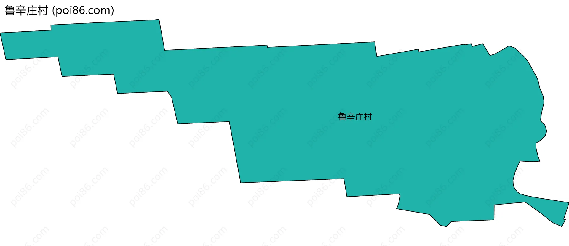 鲁辛庄村边界地图