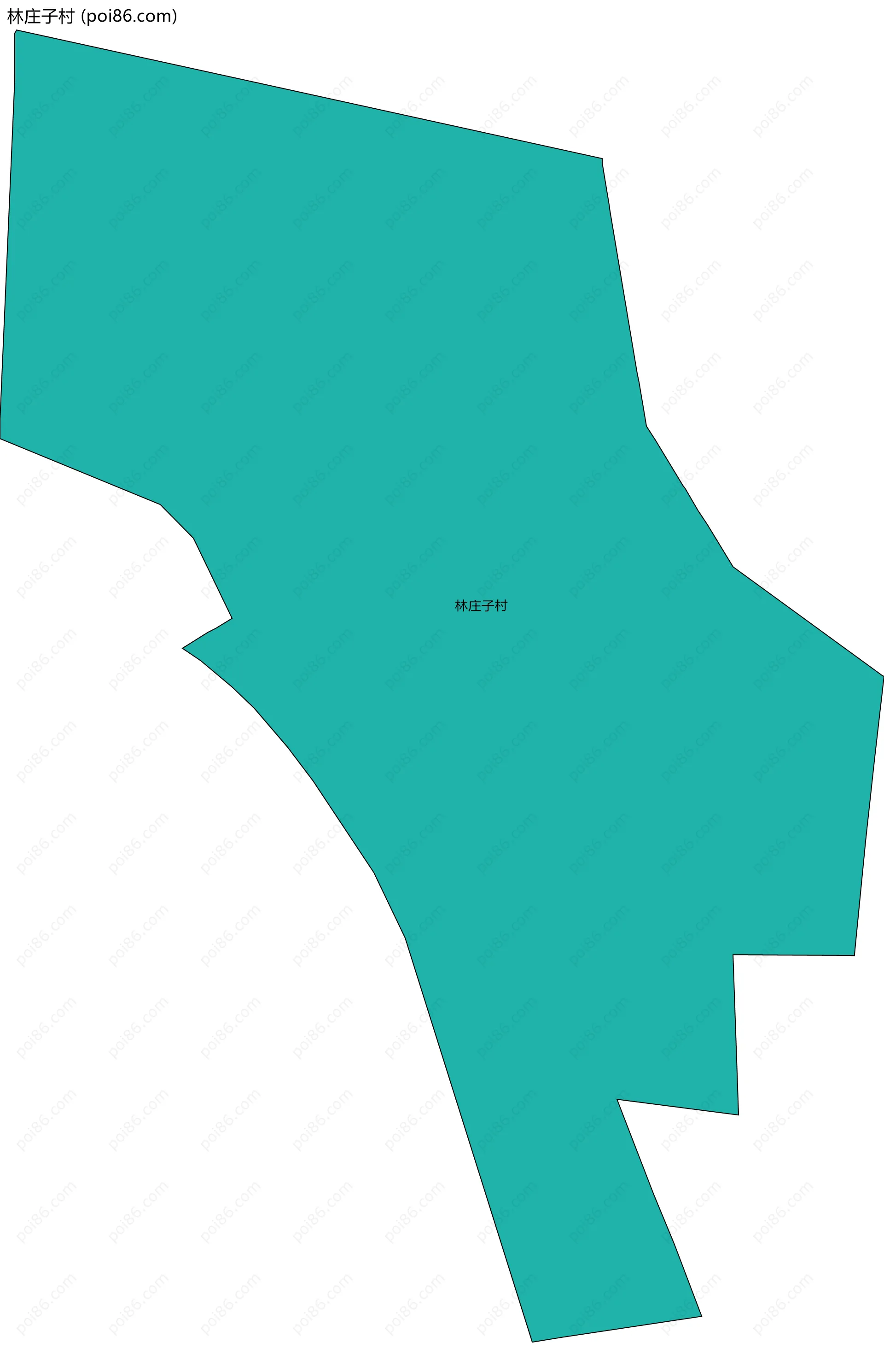 林庄子村边界地图