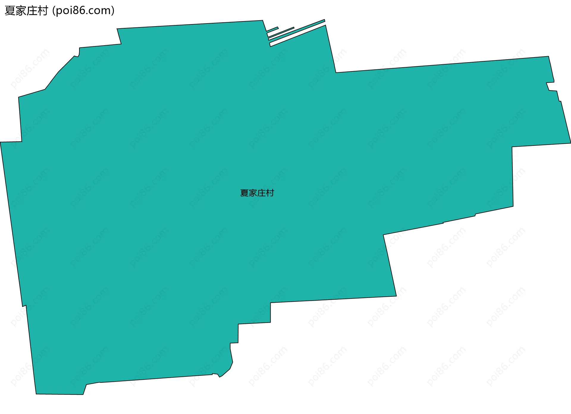 夏家庄村边界地图