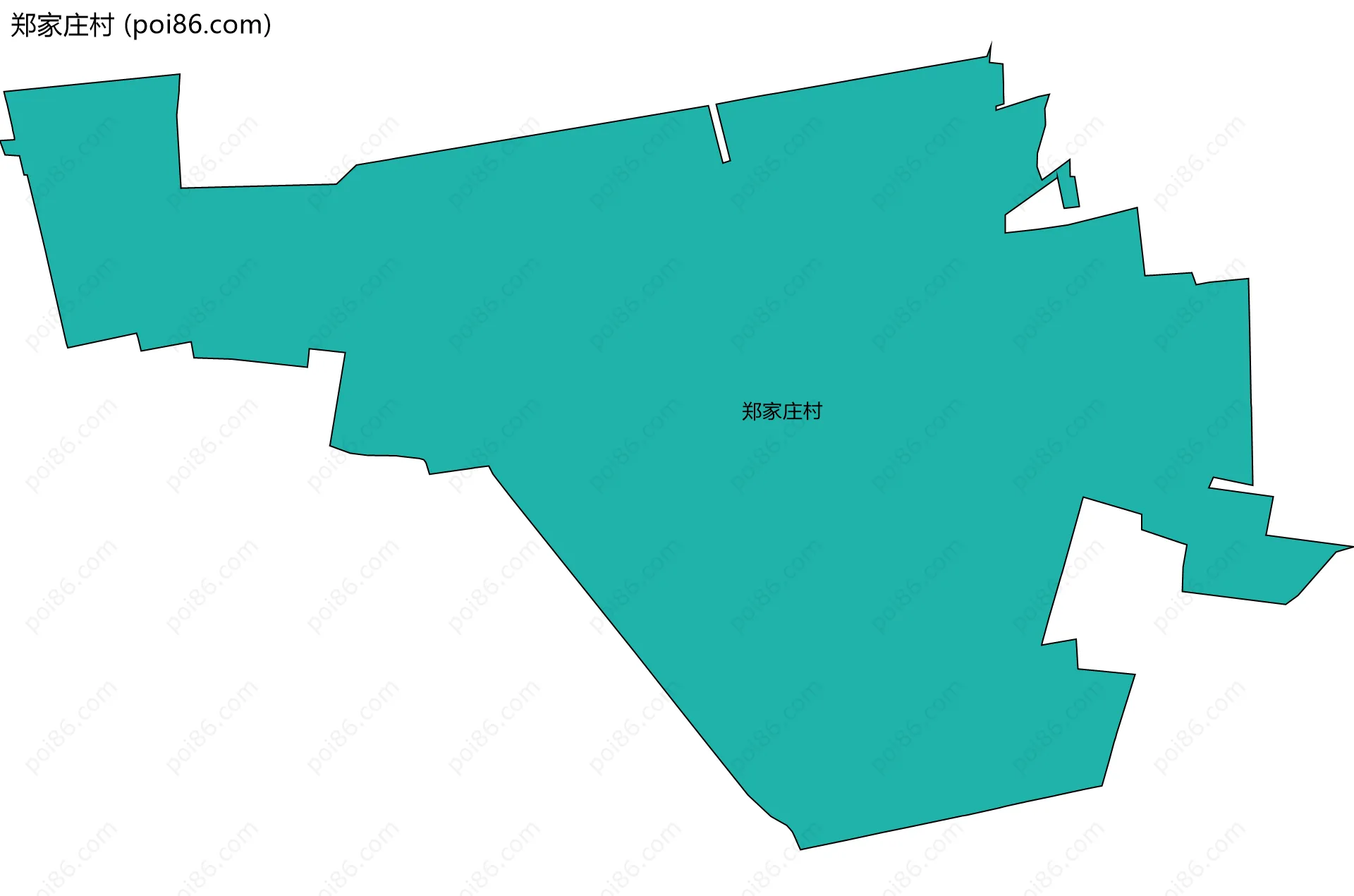 郑家庄村边界地图
