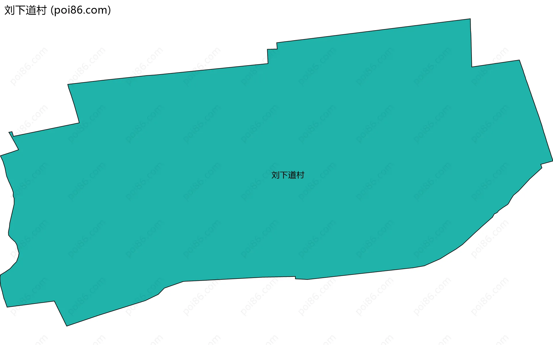 刘下道村边界地图