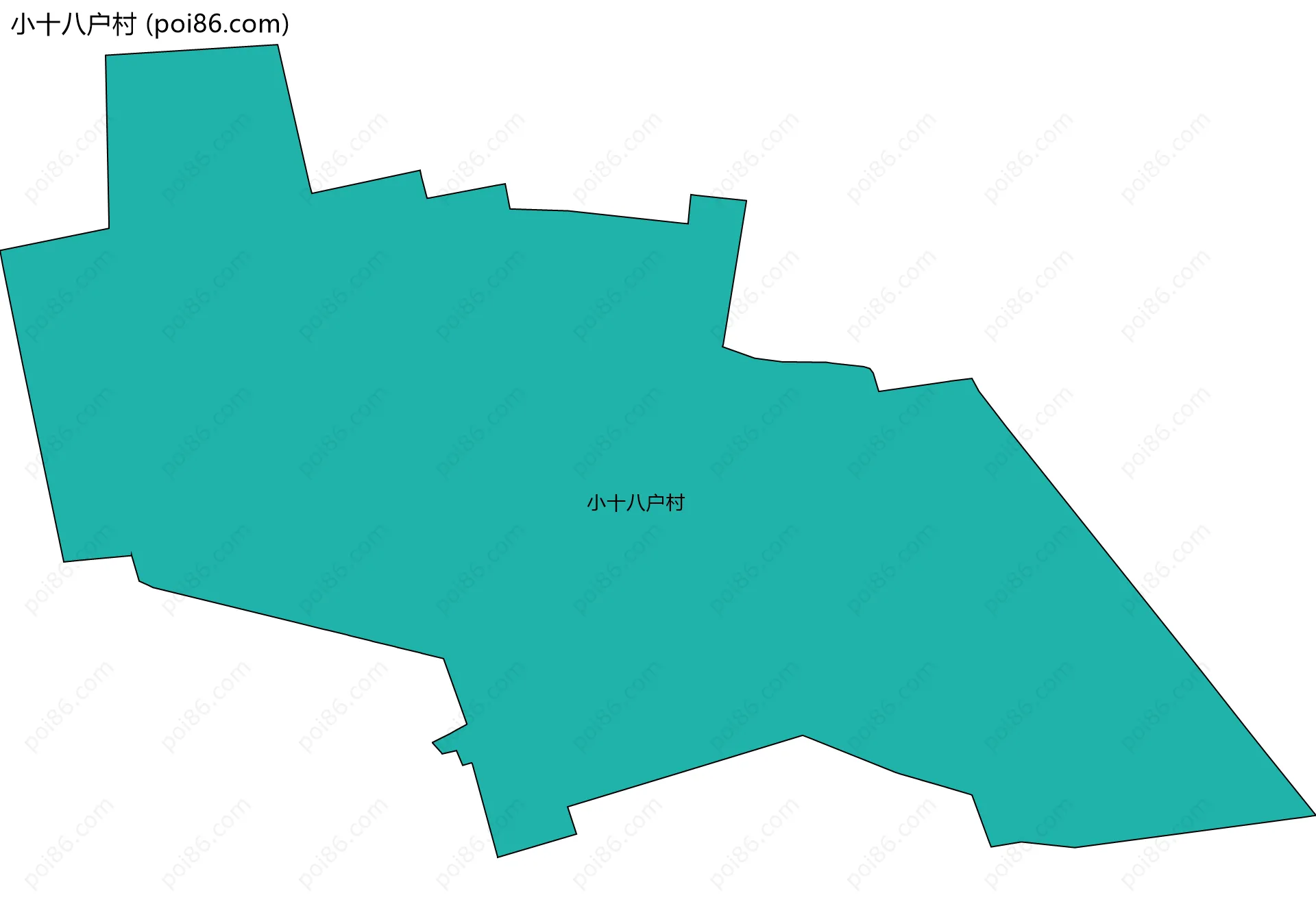 小十八户村边界地图