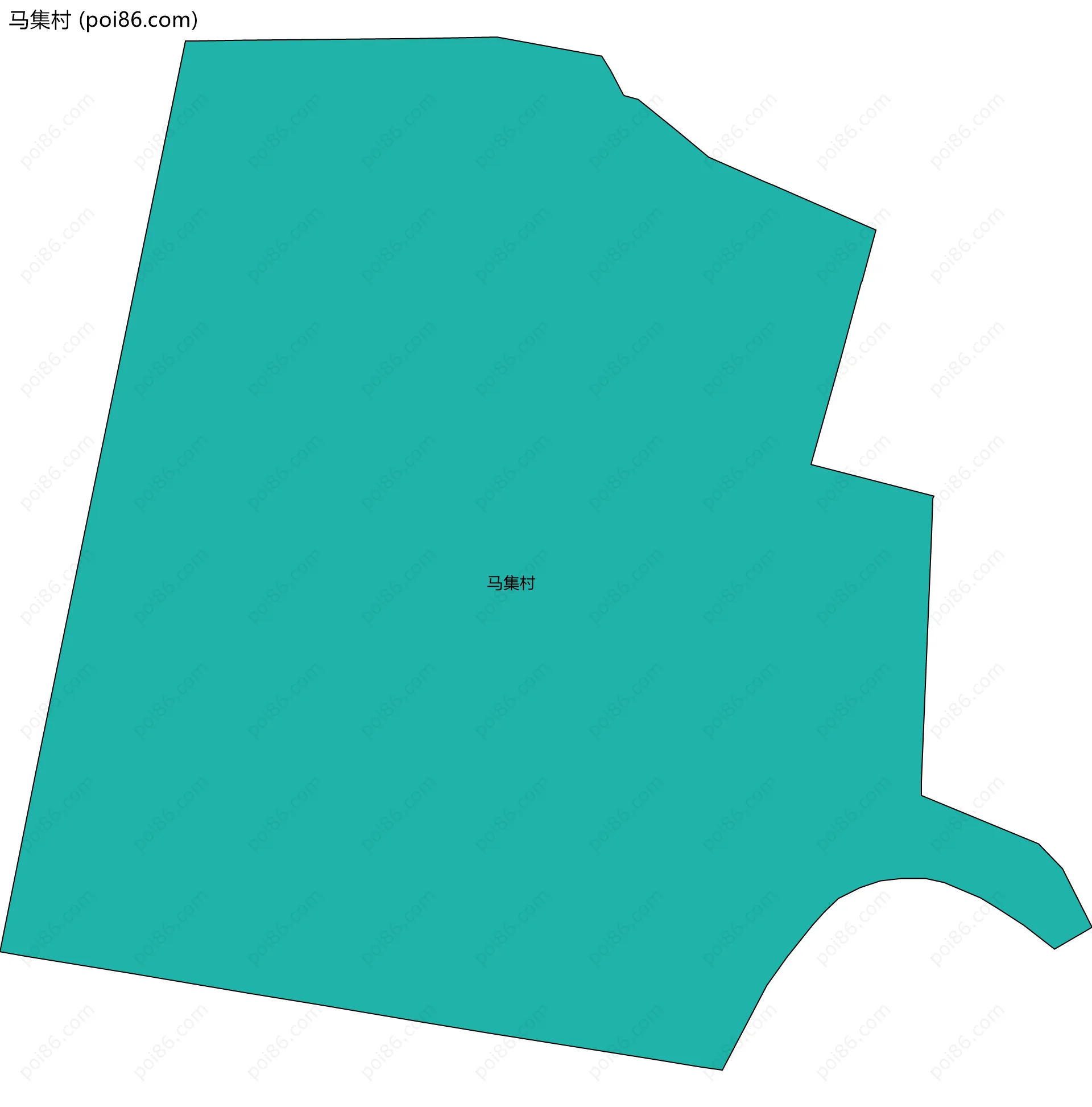 马集村边界地图