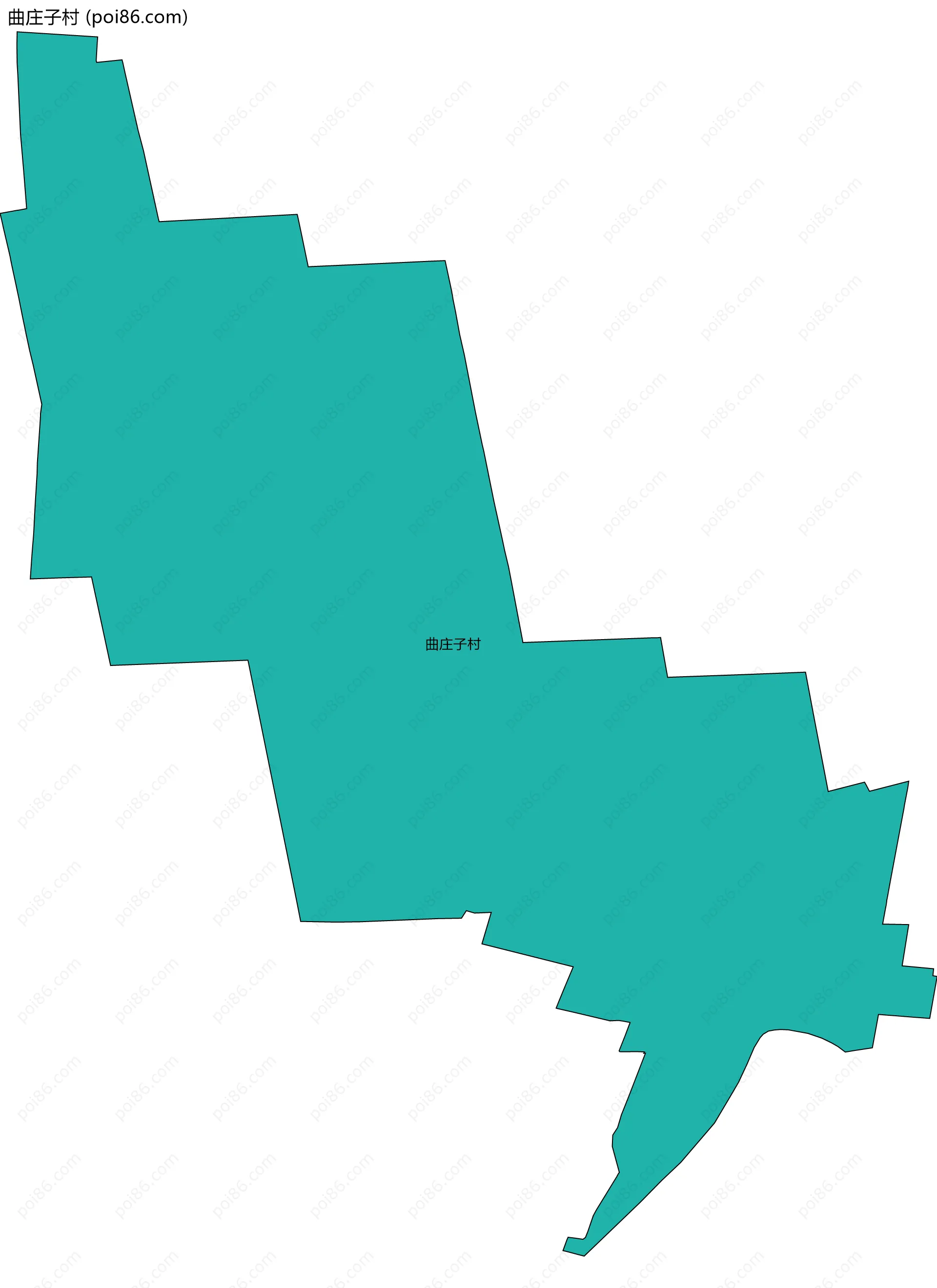曲庄子村边界地图