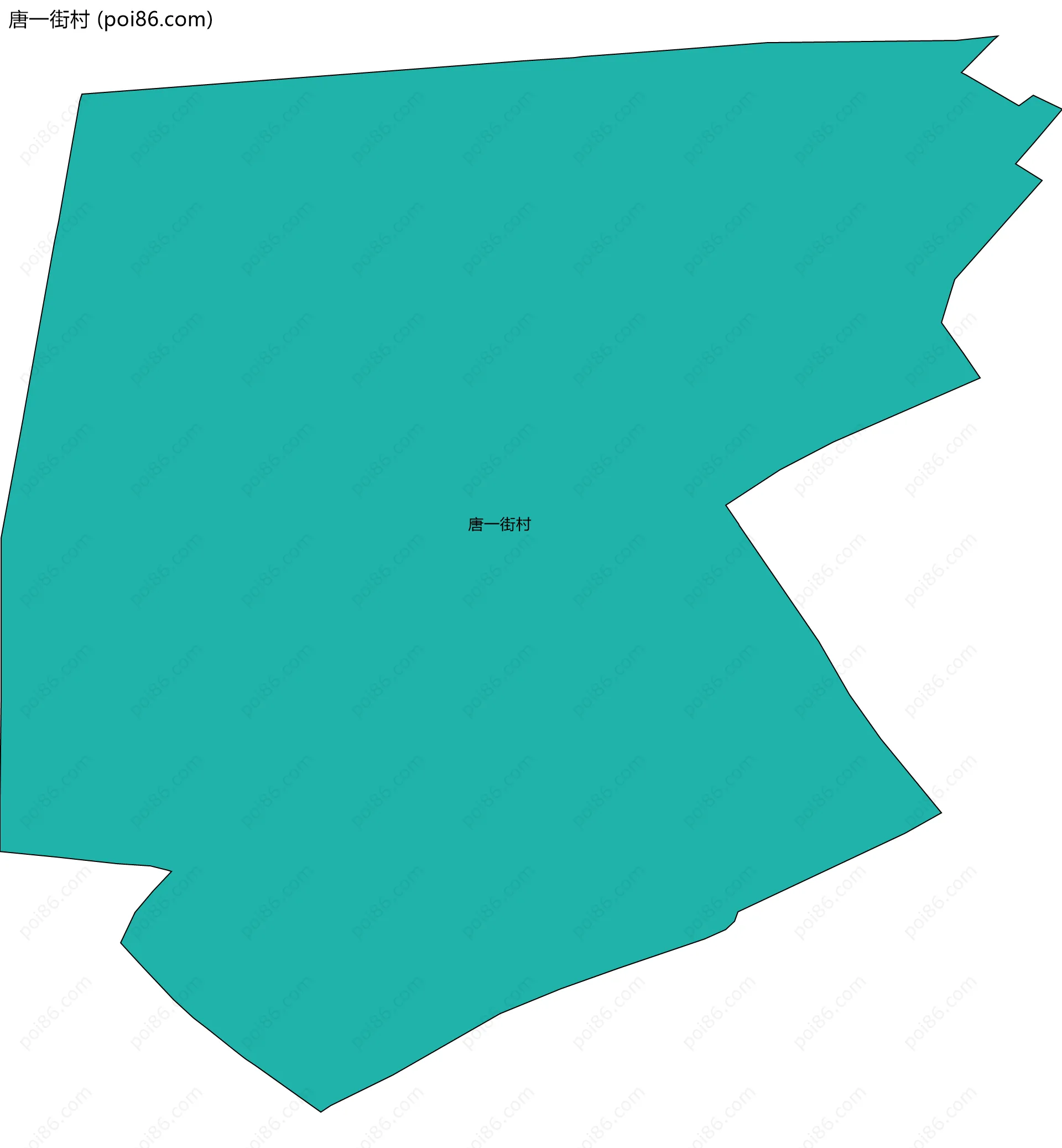 唐一街村边界地图