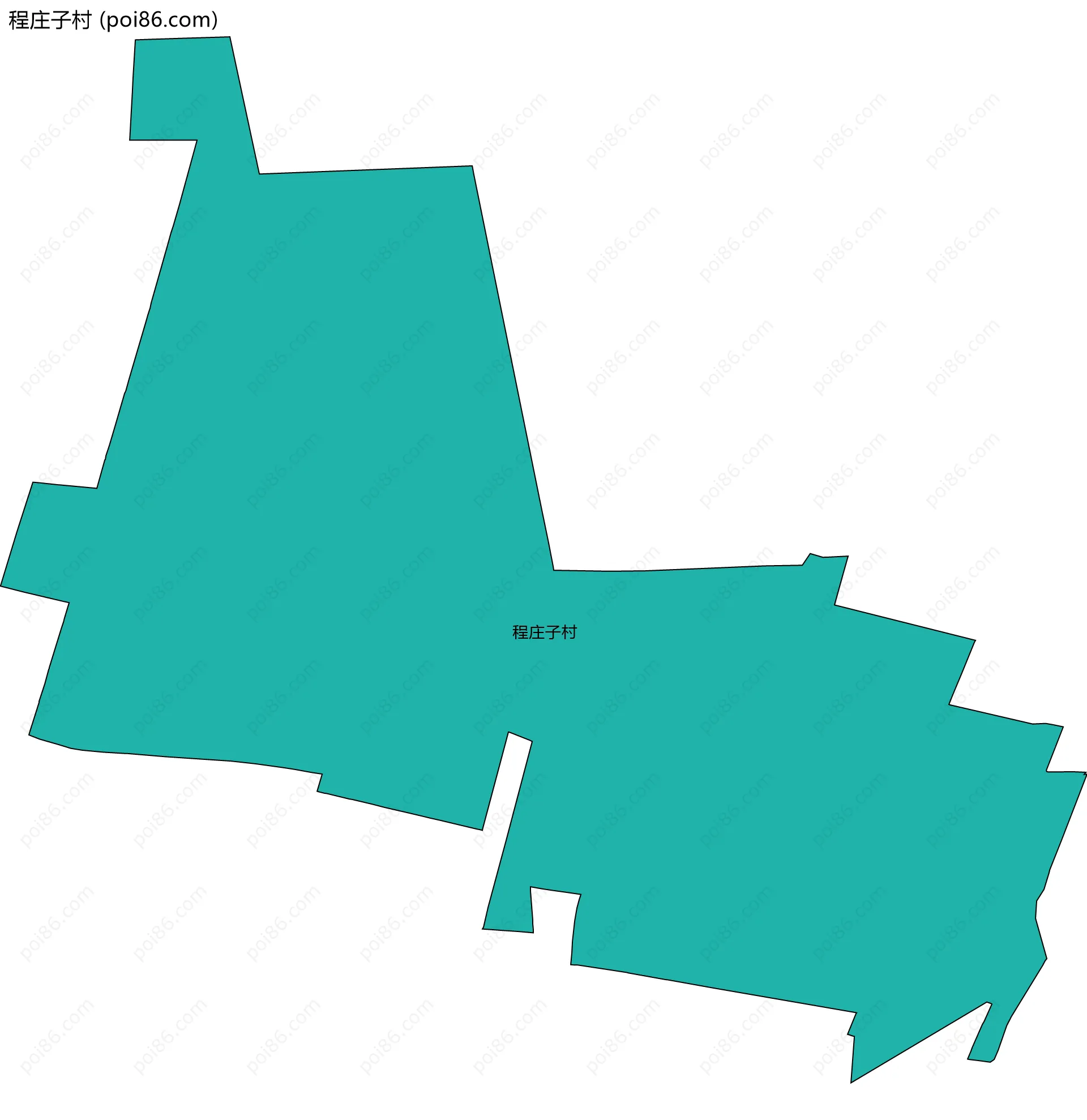 程庄子村边界地图