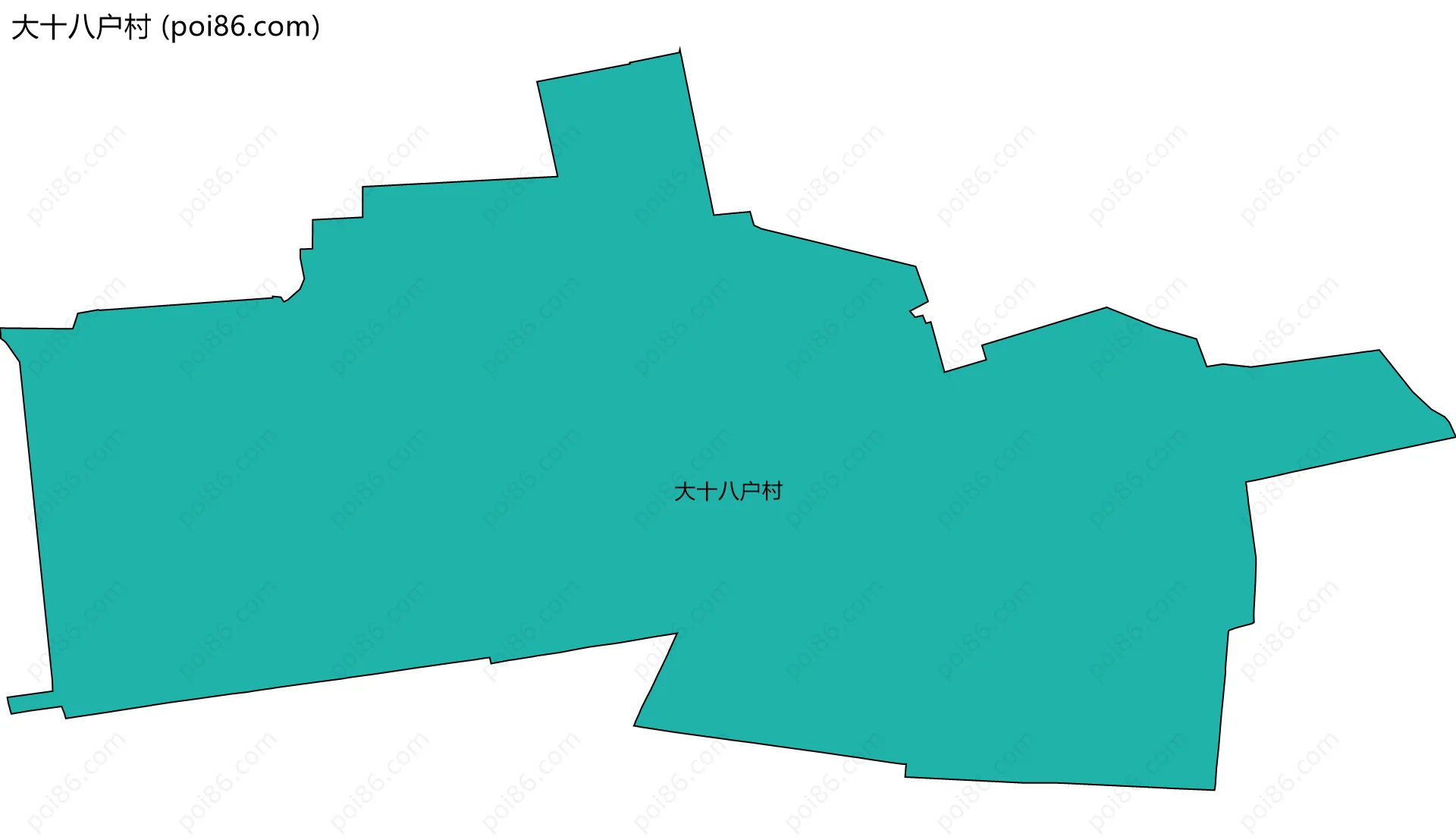 大十八户村边界地图