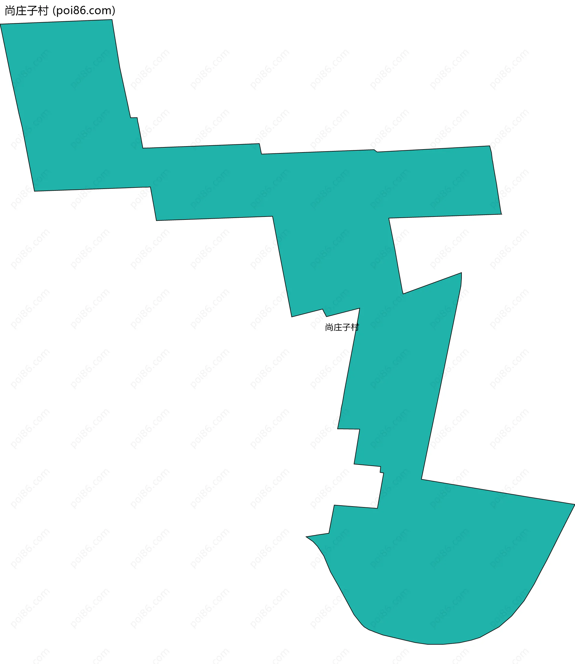 尚庄子村边界地图