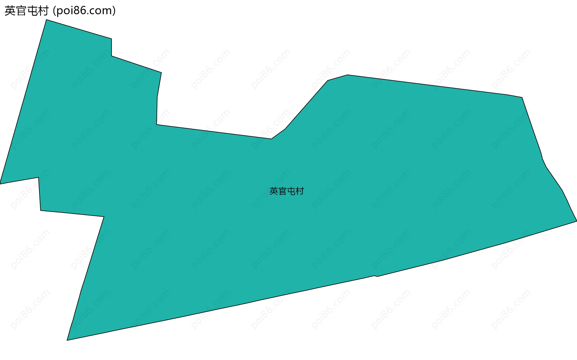 英官屯村边界地图