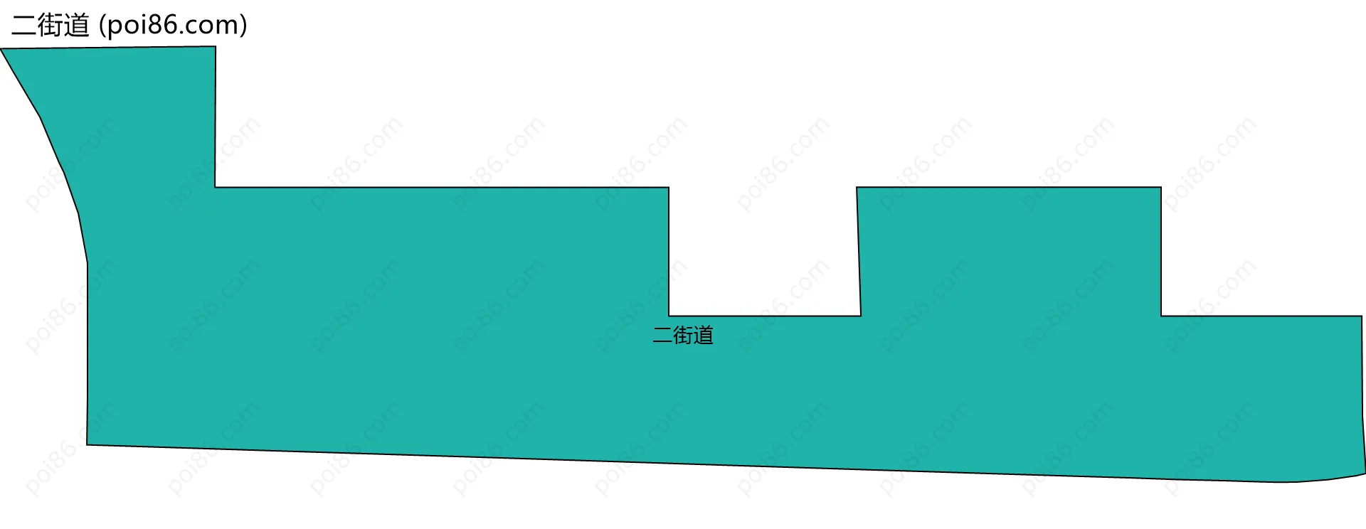二街道边界地图