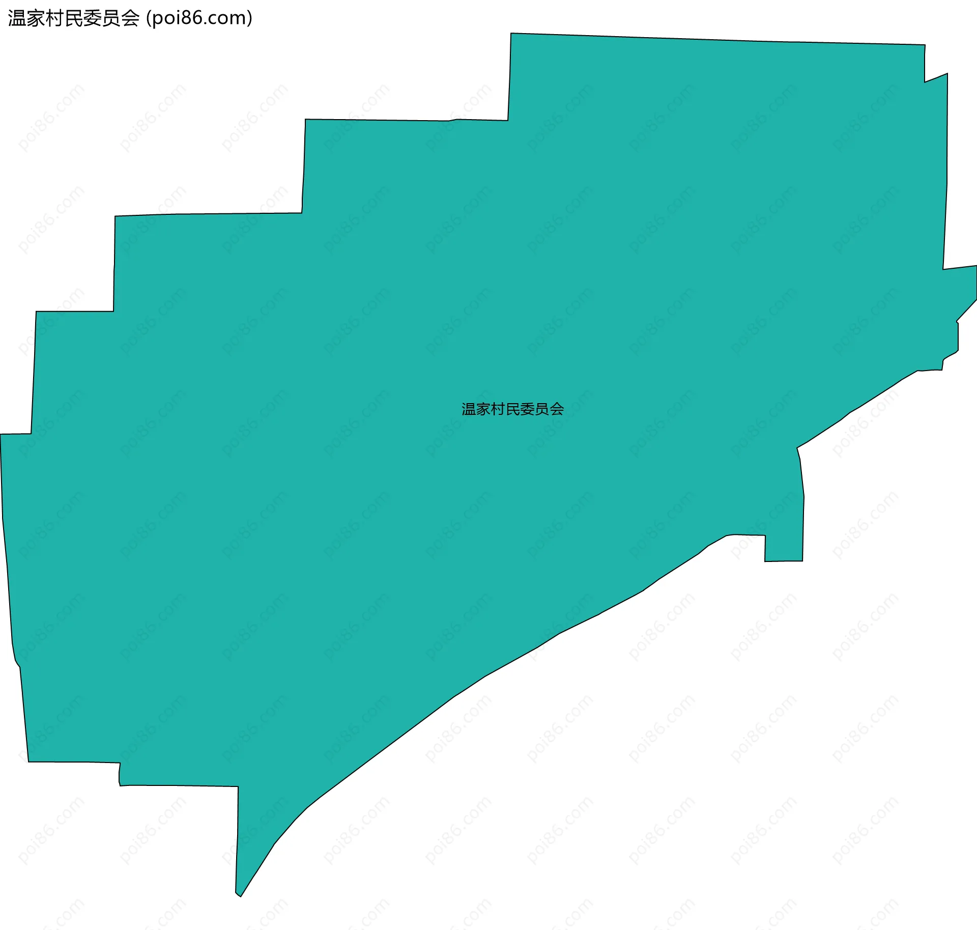 温家村民委员会边界地图