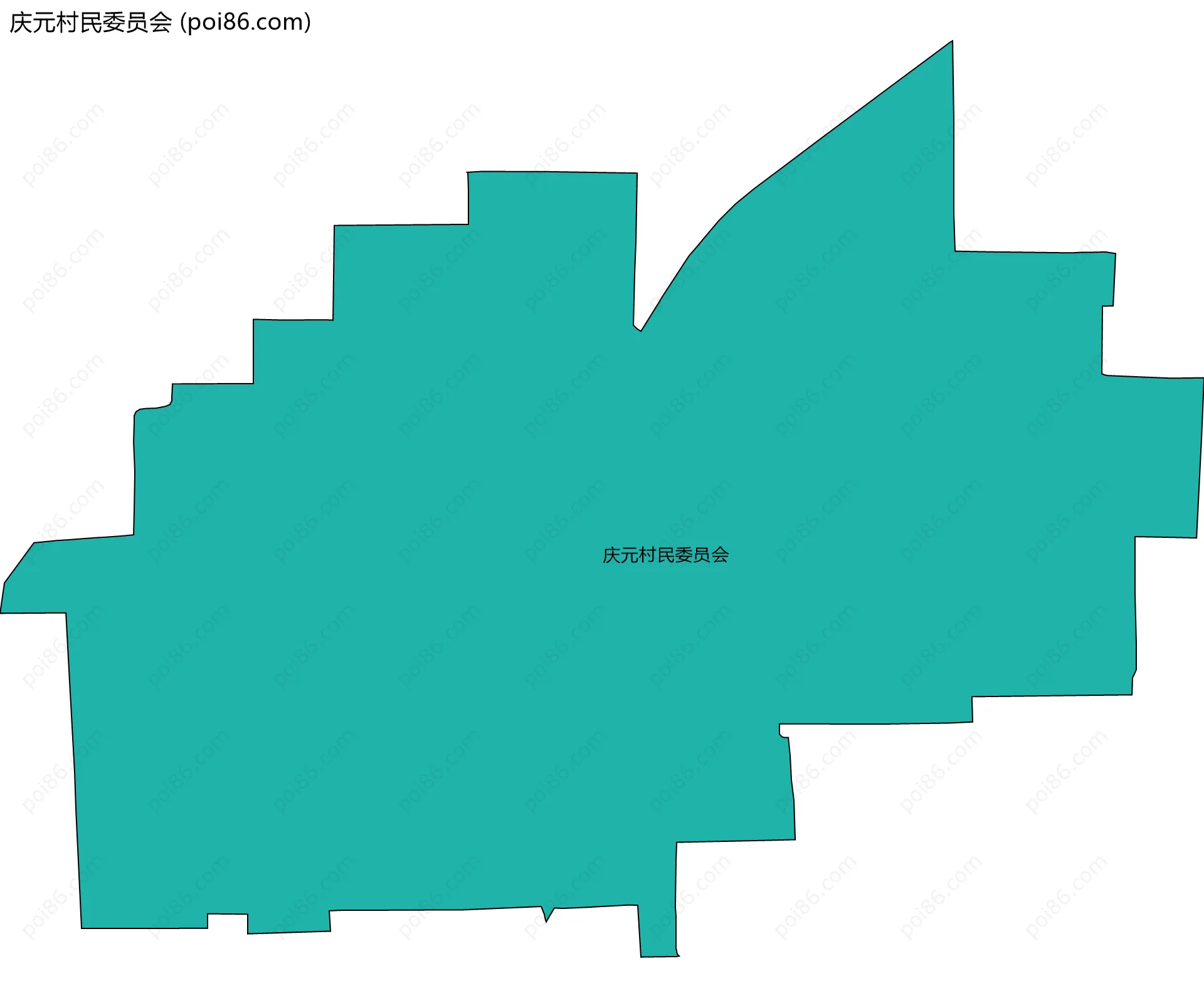 庆元村民委员会边界地图