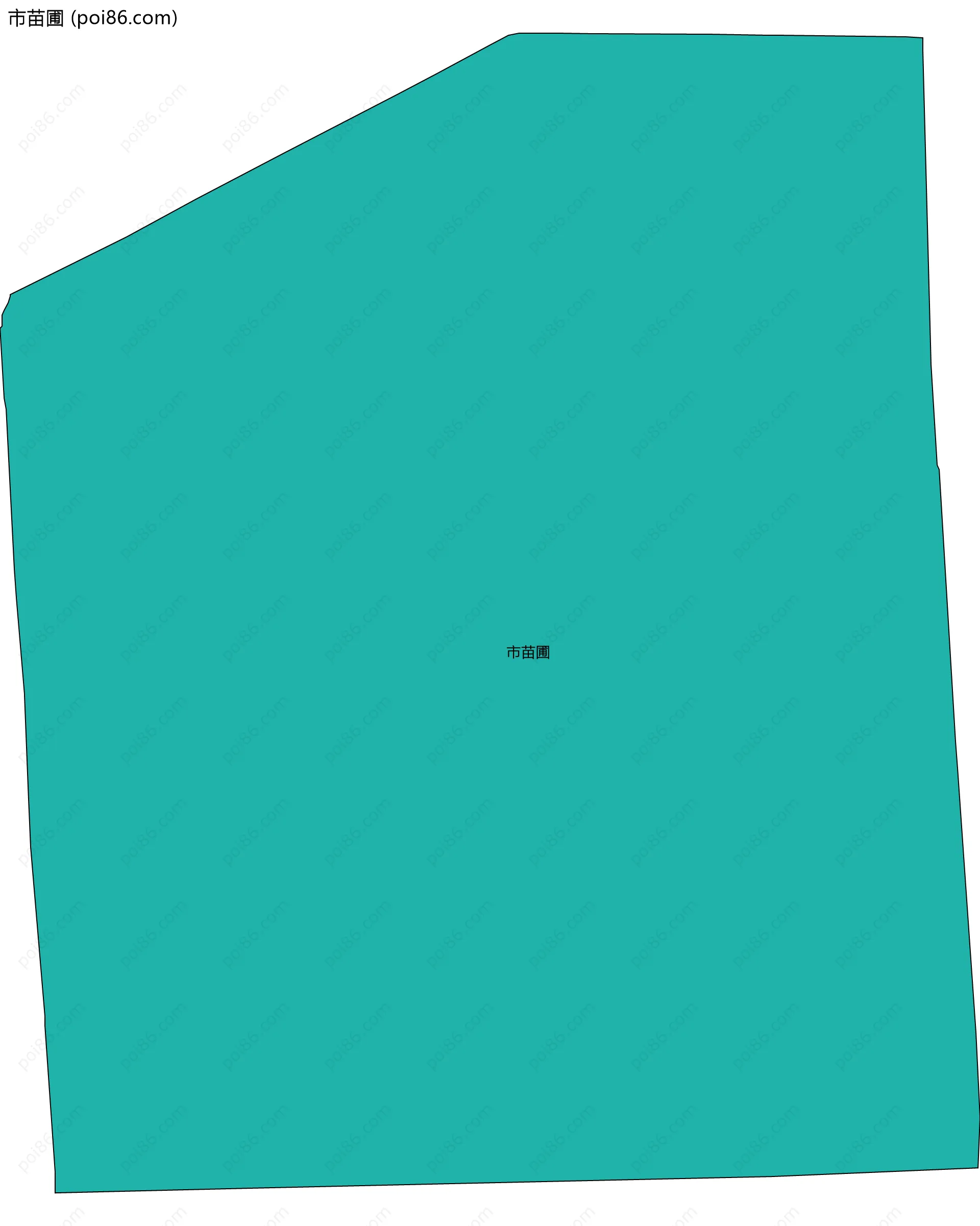 市苗圃边界地图