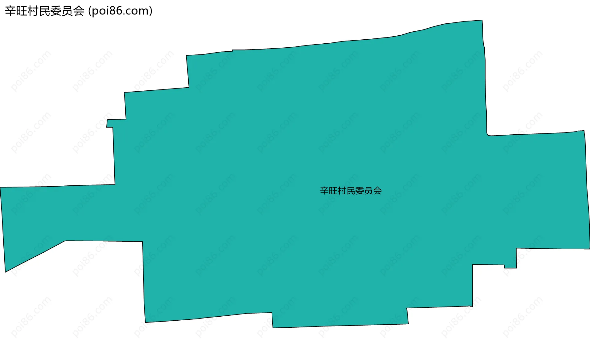 辛旺村民委员会边界地图