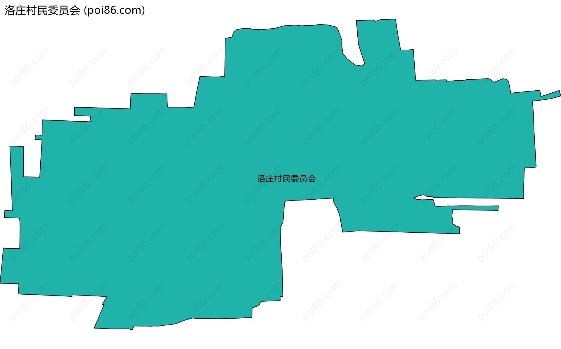 洛庄村民委员会边界地图