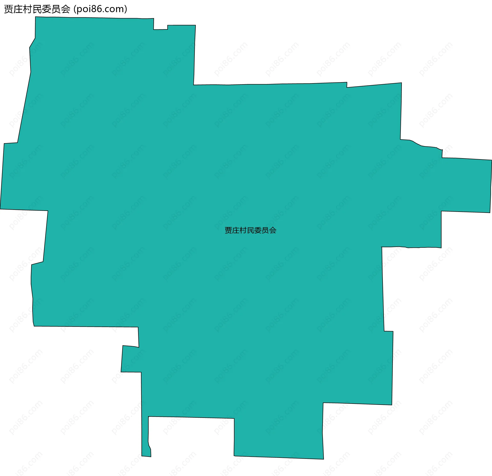 贾庄村民委员会边界地图