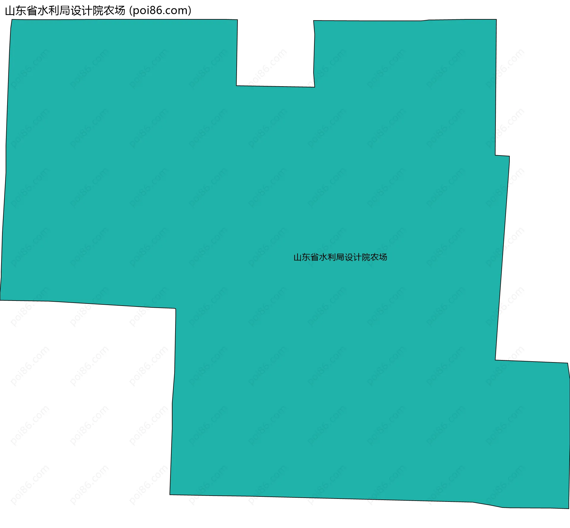山东省水利局设计院农场边界地图