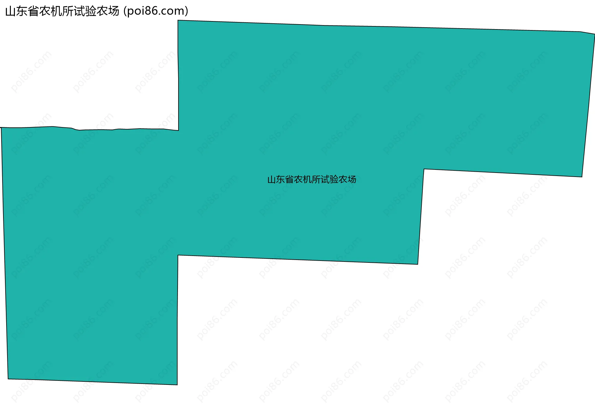 山东省农机所试验农场边界地图