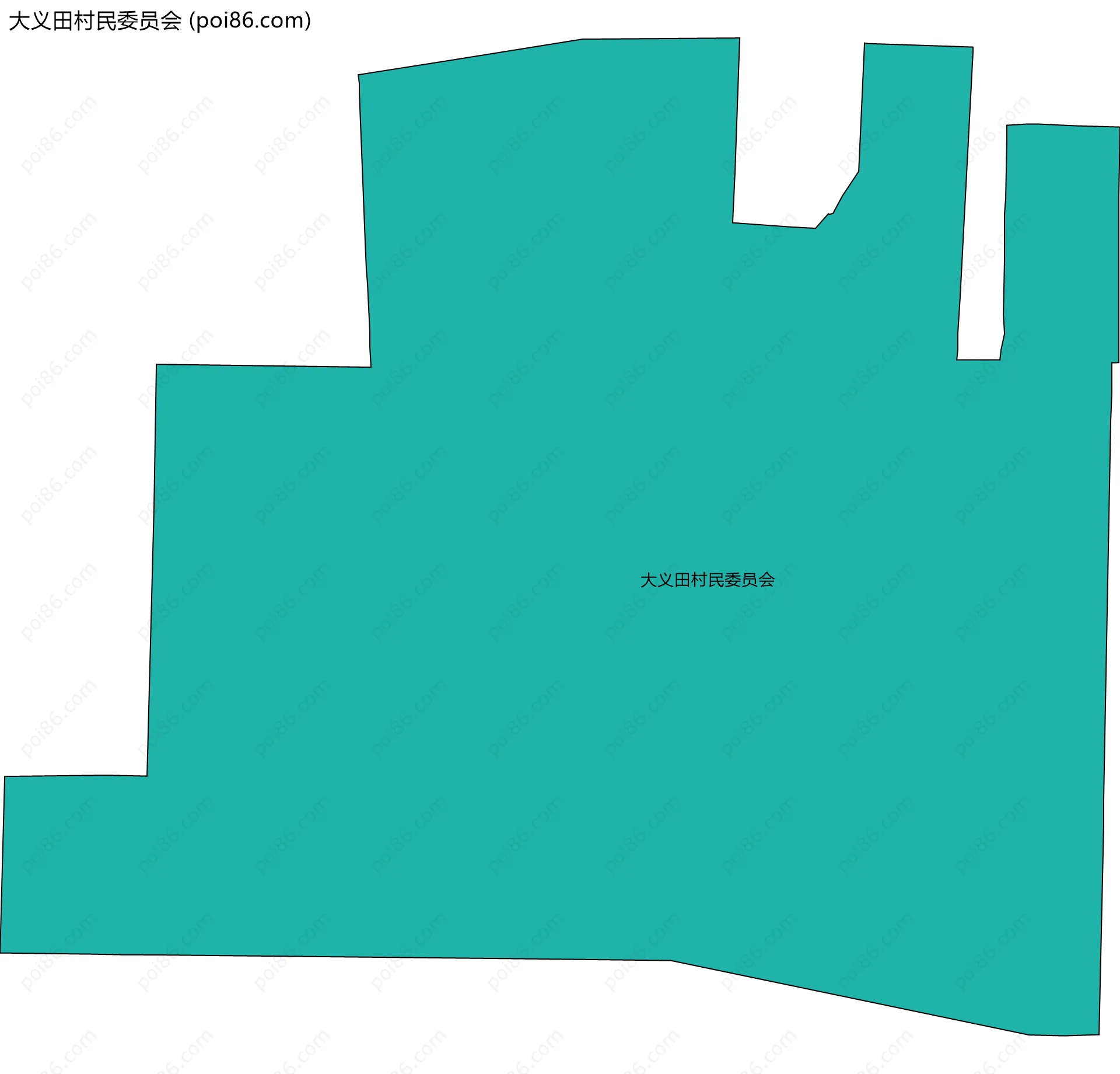 大义田村民委员会边界地图