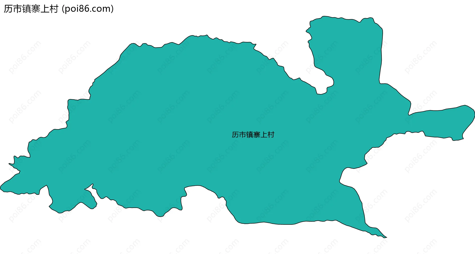 历市镇寨上村边界地图