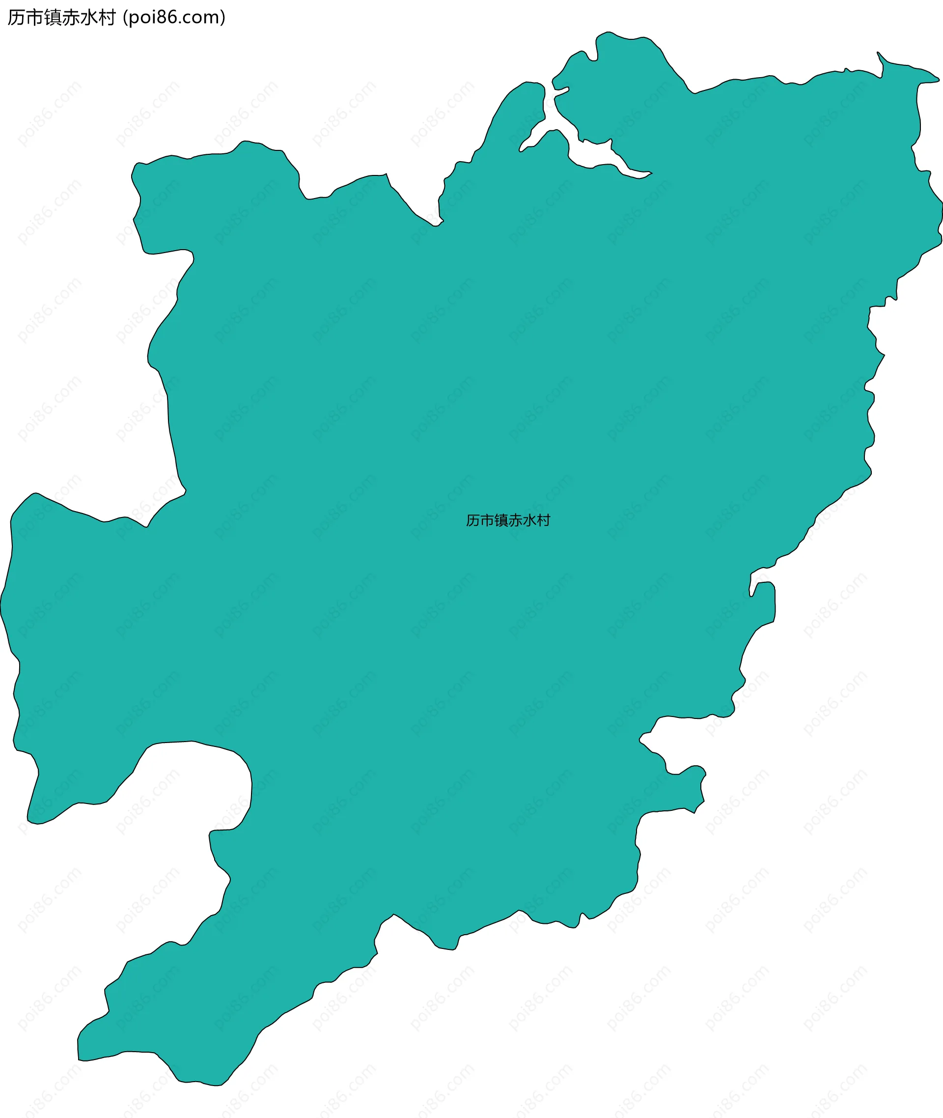 历市镇赤水村边界地图