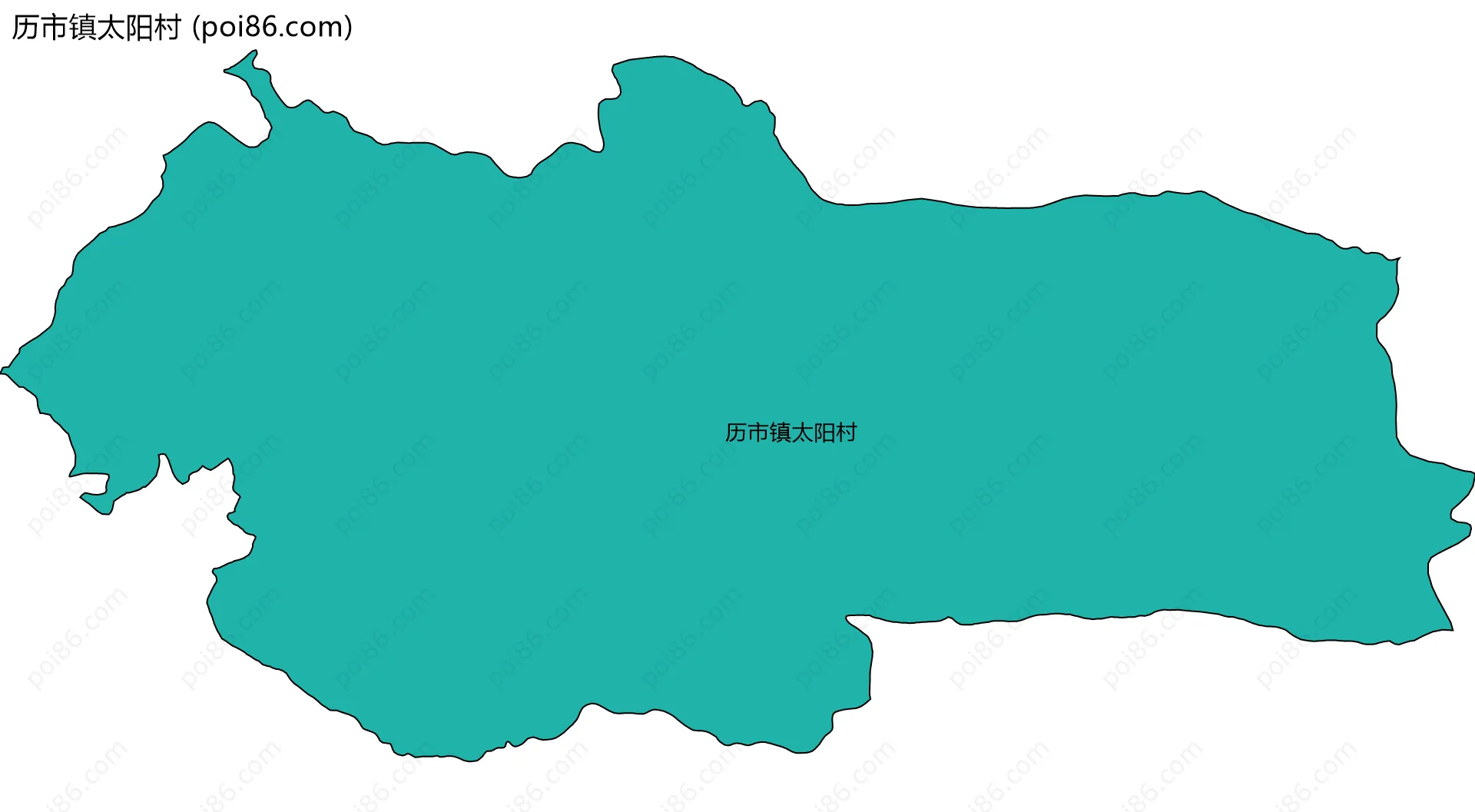 历市镇太阳村边界地图