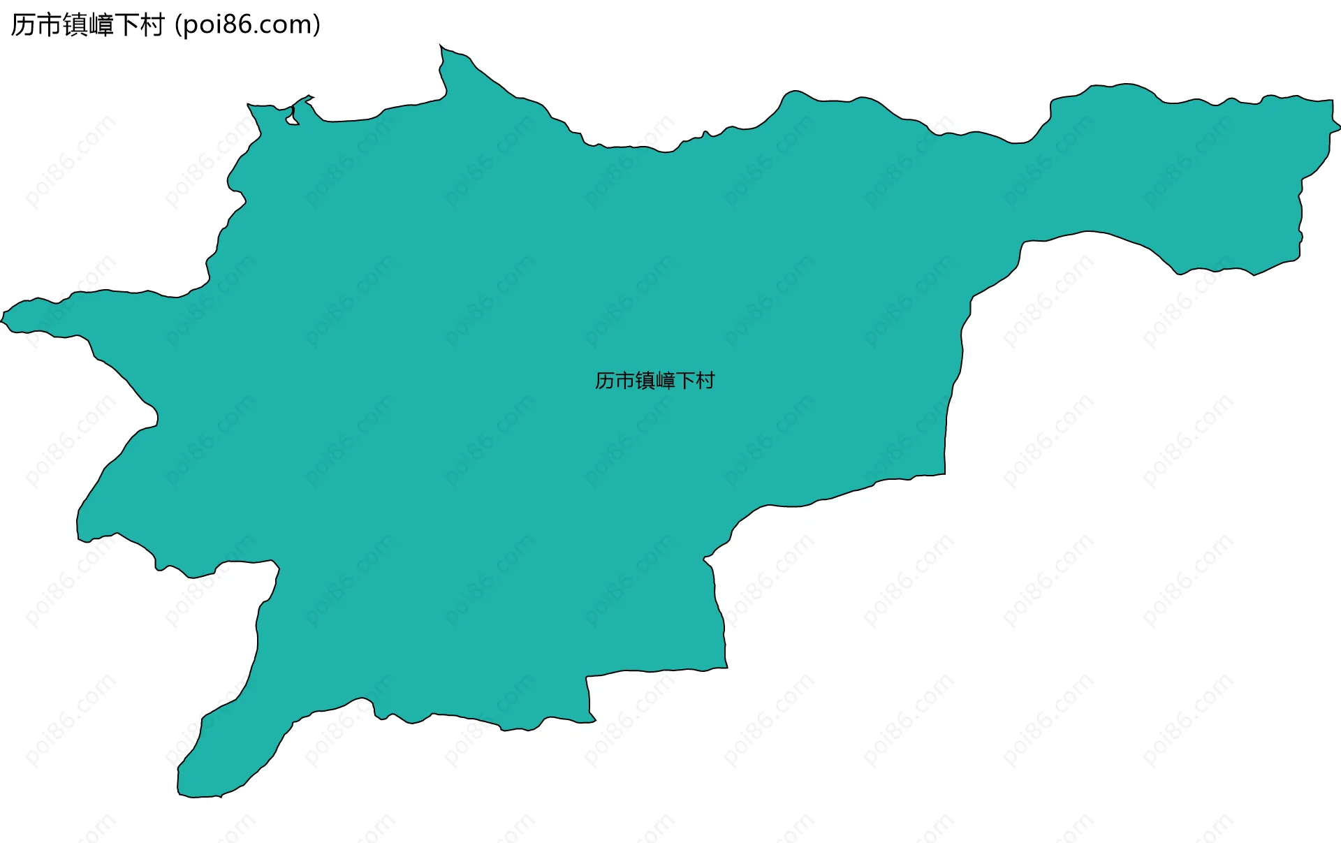 历市镇嶂下村边界地图