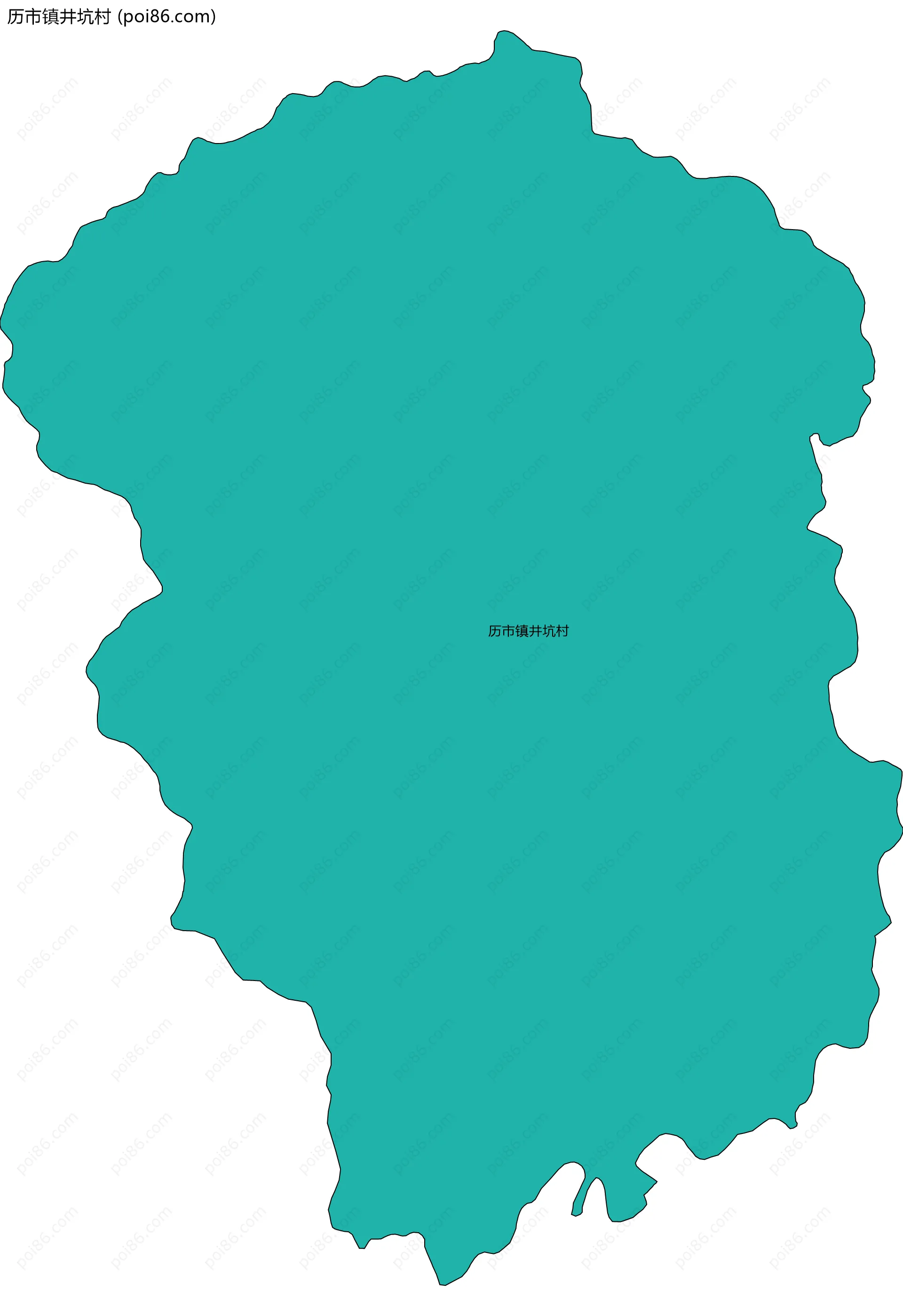 历市镇井坑村边界地图